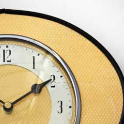 Gold Wall Clock - New 25cm Mid Century Style Handmade Metal Retro Vintage French Gift Off The Clocks - thumbnail 3