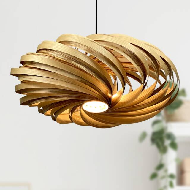 Veneria 100% Wood Lamp Made Of Olive Ash Wood, Pendant Handmade in Germany - image 1