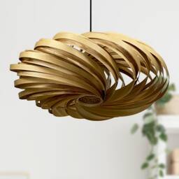 Veneria 100% Wood Lamp Made Of Olive Ash Wood, Pendant Handmade in Germany - thumbnail 2