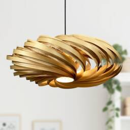 Veneria 100% Wood Lamp Made Of Olive Ash Wood, Pendant Handmade in Germany - thumbnail 3