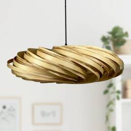 Veneria 100% Wood Lamp Made Of Olive Ash Wood, Pendant Handmade in Germany - thumbnail 4