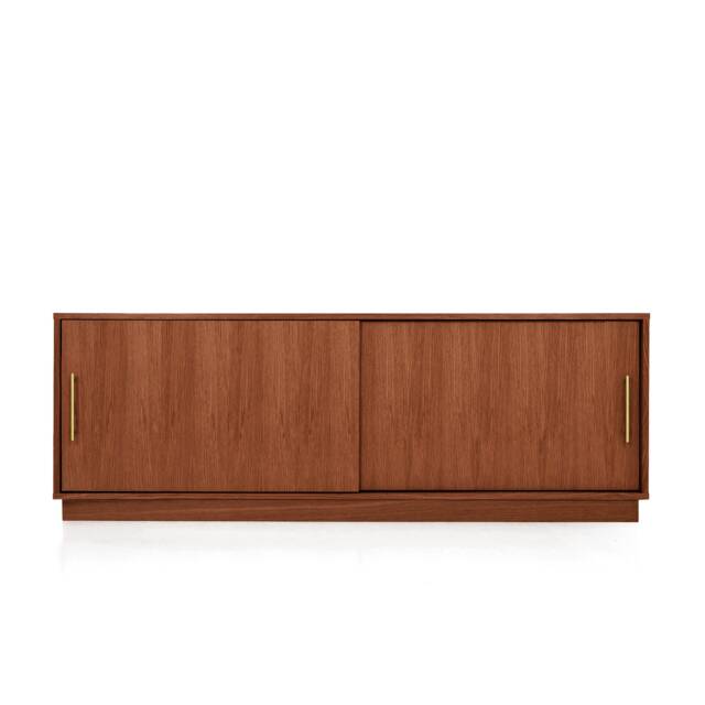 Mid-Century Sideboard, Dresser, Commode, Credenza Made Of Oak Veneer - Teak Colour Livlo T-S06 - image 1