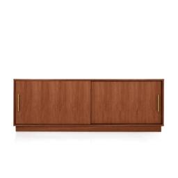 Mid-Century Sideboard, Dresser, Commode, Credenza Made Of Oak Veneer - Teak Colour Livlo T-S06