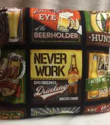 Never Work During Drinking Hours, Accent Pillow 14 X - #p003 - thumbnail 1