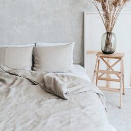 Linen Duvet Cover, Zipper Inner Ties, High-Quality, Bedding, Housewarming Gift - thumbnail 2