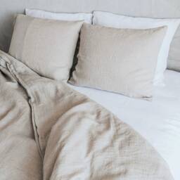 Linen Duvet Cover, Zipper Inner Ties, High-Quality, Bedding, Housewarming Gift - thumbnail 3