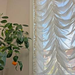 Custom Austrian Shade French Marquise Style Window Treatment - thumbnail 3