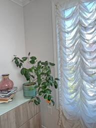 Custom Austrian Shade French Marquise Style Window Treatment - thumbnail 1