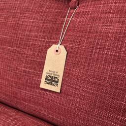 Vintage Inspired Danish Model 55 Mid Century 50S 60S 2 Seat Cocktail Sofa Settee in Raspberry - thumbnail 4