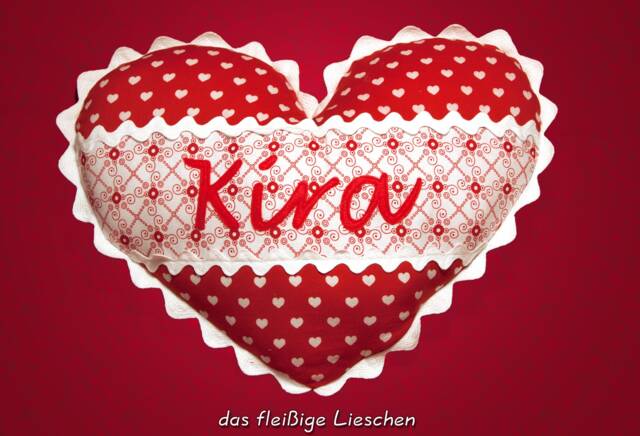 Name Pillow Heart With