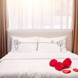 His & Hers Pillowcases Say I Love You Too, Matching Couple Gift Anniversary Valentine Wedding, Boldloft - thumbnail 3