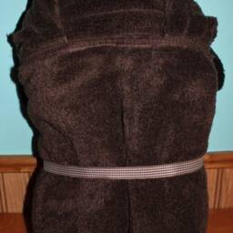 Child Size Puppy Cotton Hooded Bath Towel For Kids & Babies Dark Brown With Black Ears - Personalization Available - thumbnail 2