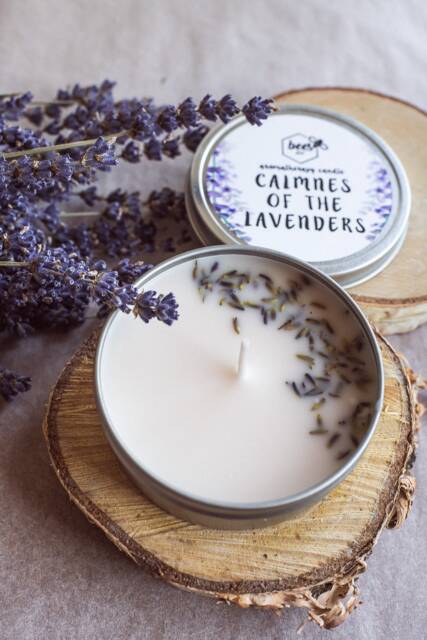 Natural Soy Candle With Essence Of Levander/Aromatherapy Candle - image 1