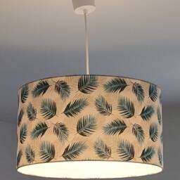 Lampshade - Pendant Light With Exotic Blue Tropical Palm Leaves Ideal Christmas Or Birthday Gift - thumbnail 3