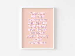 Bedroom Print - Prints Affirmation Pink Wall Art Peach Positive Motivational Quote Saying Decor - thumbnail 1
