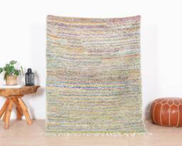 Wool Beni Ourain Rug, Moroccan Rug 3x5 Ft, Authentic Handmade Berber Carpet, Genuine Rug, Area Tapis Berbere, Teppich - thumbnail 1