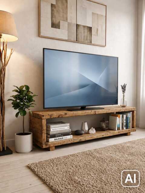 Tv Cabinet, Country Chic Stand - image 1