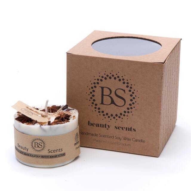 Handmade Scented Natural Candle With Star Anise Small - image 1