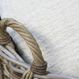 Handwoven Raw Cotton Throw Pillow Cover Set, Minimalist Decor - 20x20 - thumbnail 3