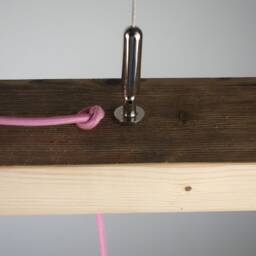 Hanging Lamp Made Of Old Wooden Plank - thumbnail 3