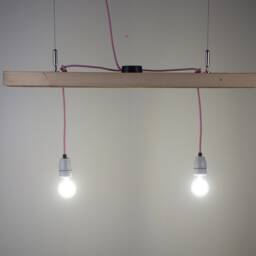 Hanging Lamp Made Of Old Wooden Plank - thumbnail 2