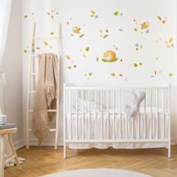 Hedgehog & Magic Forest Animals Wall Decal Theme Pack, Plastic-Free Wall Stickers - thumbnail 2
