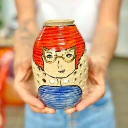 Handmade Ceramic Essential Oil Burner Aromatherapy Home Decor - thumbnail 1