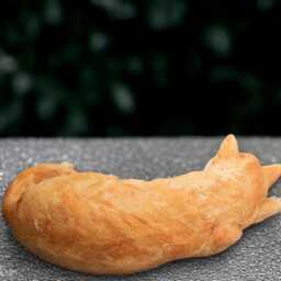 Sleeping Cat Statue Concrete Kitten Sculpture Cement Kitty Figurine Laying Decoration Memorial Ornament Front Door Art Lover Gift - thumbnail 3