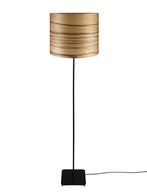 Floor Lamp - Bolivian Walnut Veneer Home Interior Lighting Decor Modern Meets Nature - image 1