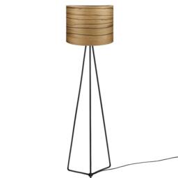 Floor Lamp - Bolivian Walnut Veneer Home Interior Lighting Decor Modern Meets Nature - thumbnail 3