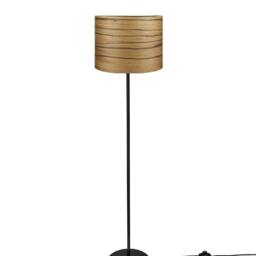 Floor Lamp - Bolivian Walnut Veneer Home Interior Lighting Decor Modern Meets Nature - thumbnail 2
