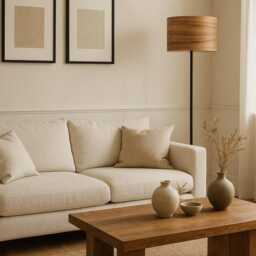 Floor Lamp - Bolivian Walnut Veneer Home Interior Lighting Decor Modern Meets Nature - thumbnail 4