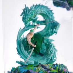Z.or.o Dragon Lamp, Diorama Wood Resin Lamp, G5 Inspired, Gift For Kid, Gift For Him, Otaku - thumbnail 3