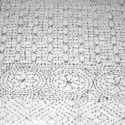 Indian Kantha Work Bed Sheets Organza Handmade Bedspreads Thread Work Cotton Traditional Cover Blankets Throws - thumbnail 4