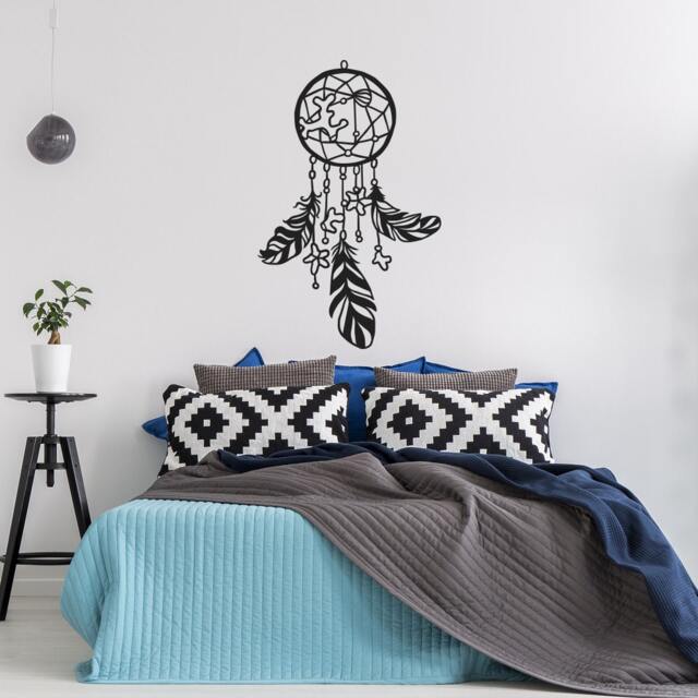 Boho Dreamcatcher Vinyl Wall Decal - Bedroom Decor #132 - image 1