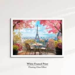 Eiffel Tower Paris Abstract Oil Painting Framed Print & Canvas Large Sizes Wall Art Poster France Home Decor Interior Gift Idea - thumbnail 3
