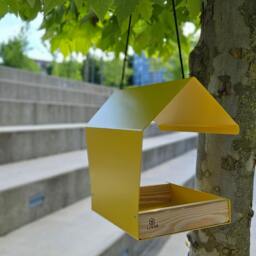 Modern Bird Feeder - House Hanging Minimalist Lover Garden Decor Shelter - thumbnail 2