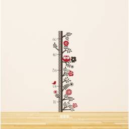 Nursery Growth Chart Wall Decal Woodland Animals - Vinyl Art Custom Home Decor - thumbnail 4