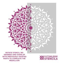 Compassion Mandala Stencil - Mandala Wall Stencil Large Wall For Painting On Wood Better Than Decals - thumbnail 4