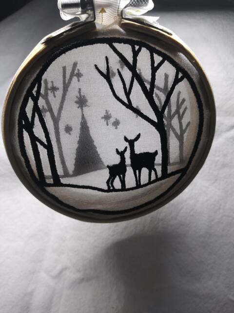 Christmas Transparent Shadow Box Ornament - image 1