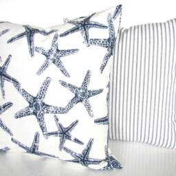 Navy Blue Pillow Covers Dark Blue Throw Pillows All Sizes 24x24 26x26 Euro Shams - thumbnail 3