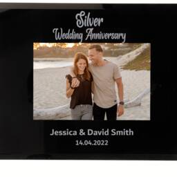 Personalised Silver Wedding Anniversary Photo Frame 6x4 7x5 25Th Gift - thumbnail 3