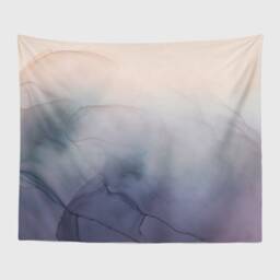 Ink Art Tapestry, Abstract Wall Tapestry, Pastel Art, Abstract Ink Art, Large Abstract - thumbnail 3