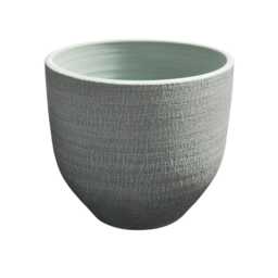 Rough Ceramic Pot Curved - thumbnail 2