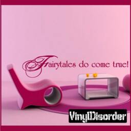 Fairytales Do Come True - Vinyl Wall Decal Quotes Sticker Lo007Fairytalesviet - thumbnail 1