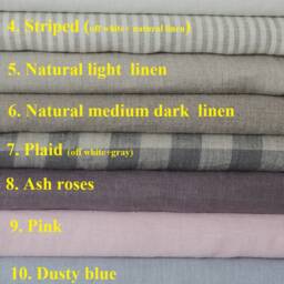 White Linen Pillow Cover With Ties - Farmhouse Style Cushion Cover, Soft Washed Pillowcase - thumbnail 3