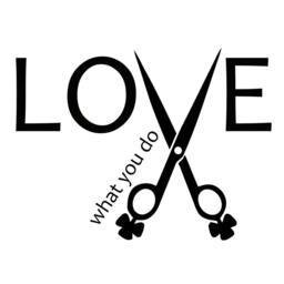 Love What You Do - Inspirational Wall Decal, Hair Salon Decor, Barber Hairdresser Quote- 142 - thumbnail 3