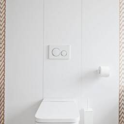 Modern Black Stainless Steel Toilet Paper Holder, Minimalist Bathroom - thumbnail 4