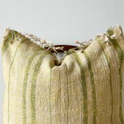 Hand Woven Natural Fiber & Color Pillow Cover Euro Pillow - thumbnail 2
