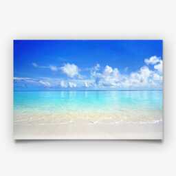 Turquoise Ocean Print - Beach Photography Wall Art Relaxed Seaside Decor - thumbnail 3